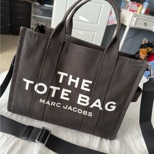 Marc Jacobs Black Tote with White Lettering